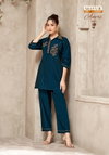 Aneri Vol 1 By Mayur Heavy Vertican Silk With Heavy Embroidery Co Ord Set Exporters In India